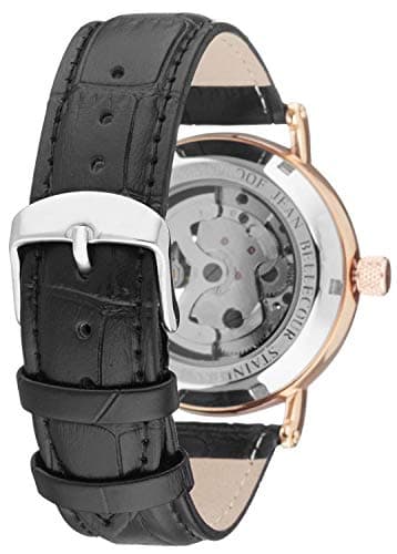 Jean Bellecour Unisex-Adult Analogue Classic Quartz Watch with Stainless Steel Strap REDS26