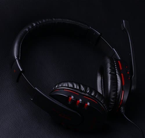 ZeleToile® EJ-01 High quality Leather Earmuffs Headphones / Headset for PC Gaming Gamer Micro computer Integrated 3.5mm 160 ° Rotating Design Black - Stereo / Megabass