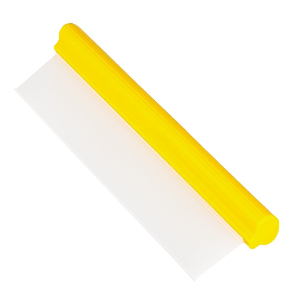 Car Squeegee,12 inch Silicone Automotive Water Wiper for Drying,Flexible Auto T-Bar Water Blade for Car,Windshield,Glass,Window,Bathroom(Yellow)