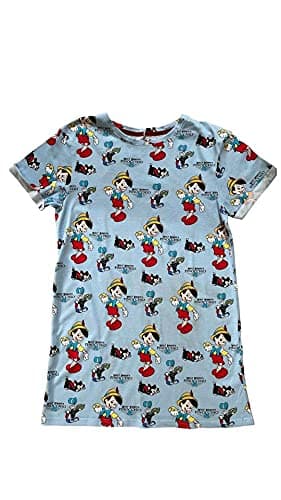 Pinocchio Ladies Nightie Nightdress Pyjama Top Pj's Pyjamas (Blue, XS)