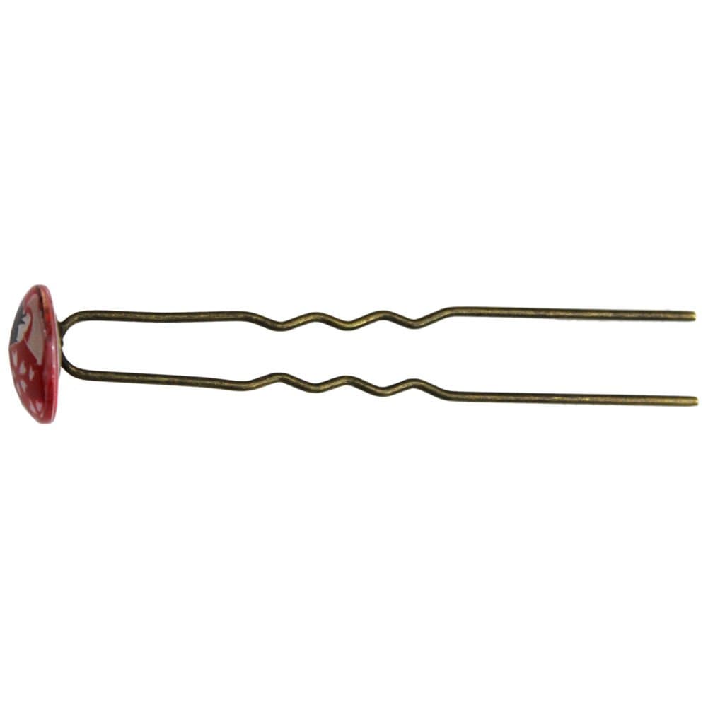 Sakura Maiko Japanese Traditional Ohajiki Glass U Shaped Hair Pin