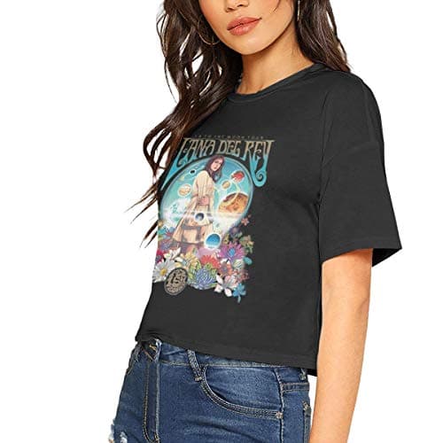 Lana Del Rey Women's Fashion Summer Dew Navel T Shirt