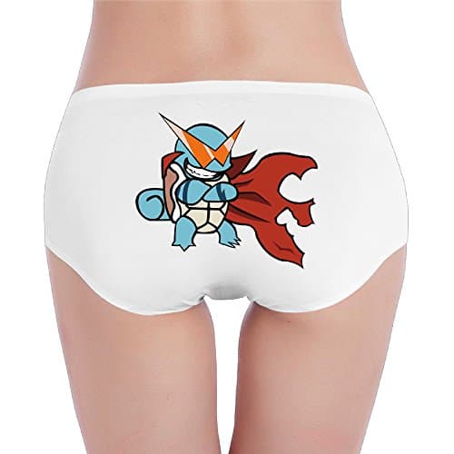 Moddydou Squirtle Super Man White Cotton Woman Underwear