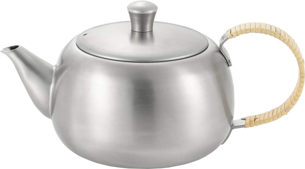 Yoshikawa YJ2893 Stainless Steel Teapot, 16.9 fl oz (500 ml), Made in Japan, Green