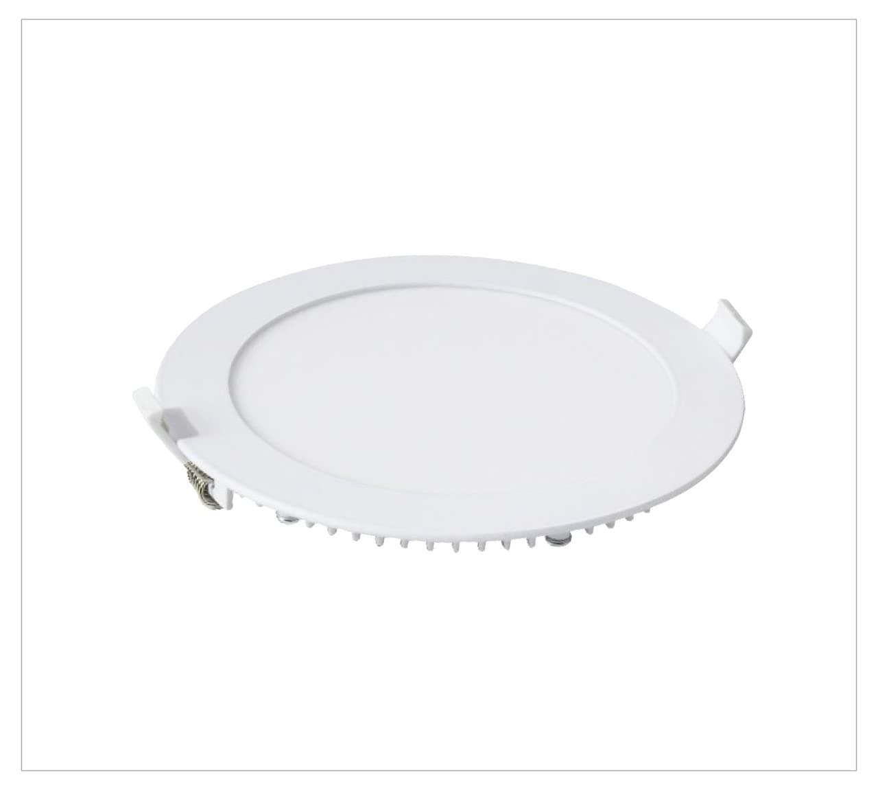 Jupiter 1 Pack, Downlight 8 Inch, 18W, 3000k Warm White IP20 - Ultra-thin Led Power Saving Aluminium Recessed Round Panel For Living Room Bedroom Office