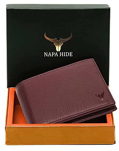 Leather Wallet for Men (Maroon)