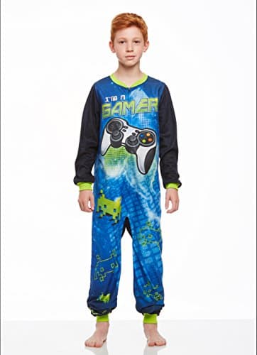 Boys Blanket Sleeper Onesie Pajamas, Sports Wraparound Print