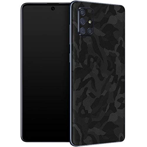 FuttPatti Samsung Galaxy A71 Military Camouflage Skin Wrap Sticker (ONLY Back) (Black)