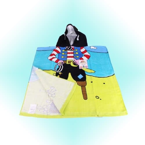Kreative Kids CHILDRENS / BOYS / GIRLS DISNEY CHARACTER HOODED PONCHO TOWELS - BATH BEACH POOL (Pirate)
