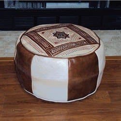 Leather Camel Berber Ottoman