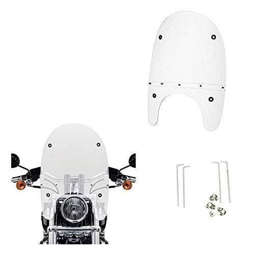 OZANGO Bike Fiber Glass Front Windshield/Wind Shield White for RE Thunderbird 350