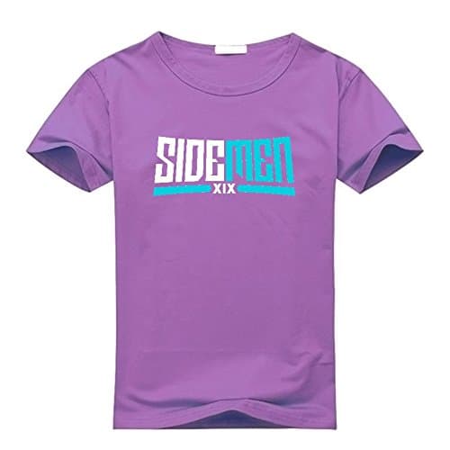 Sidemen Men's Custom Print Classic Cotton T-Shirt X-Large Purple