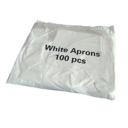 Regal Polythene Disposable White Flat Pack Of 100 Aprons - Amazing Fantastic Bargain