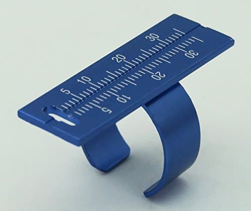 Endodontic File Ruler Dental Finger Ring Endo Ruler Blue