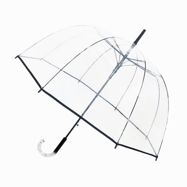 Clear Stick Umbrella - Big Dome Birdcage - windproof