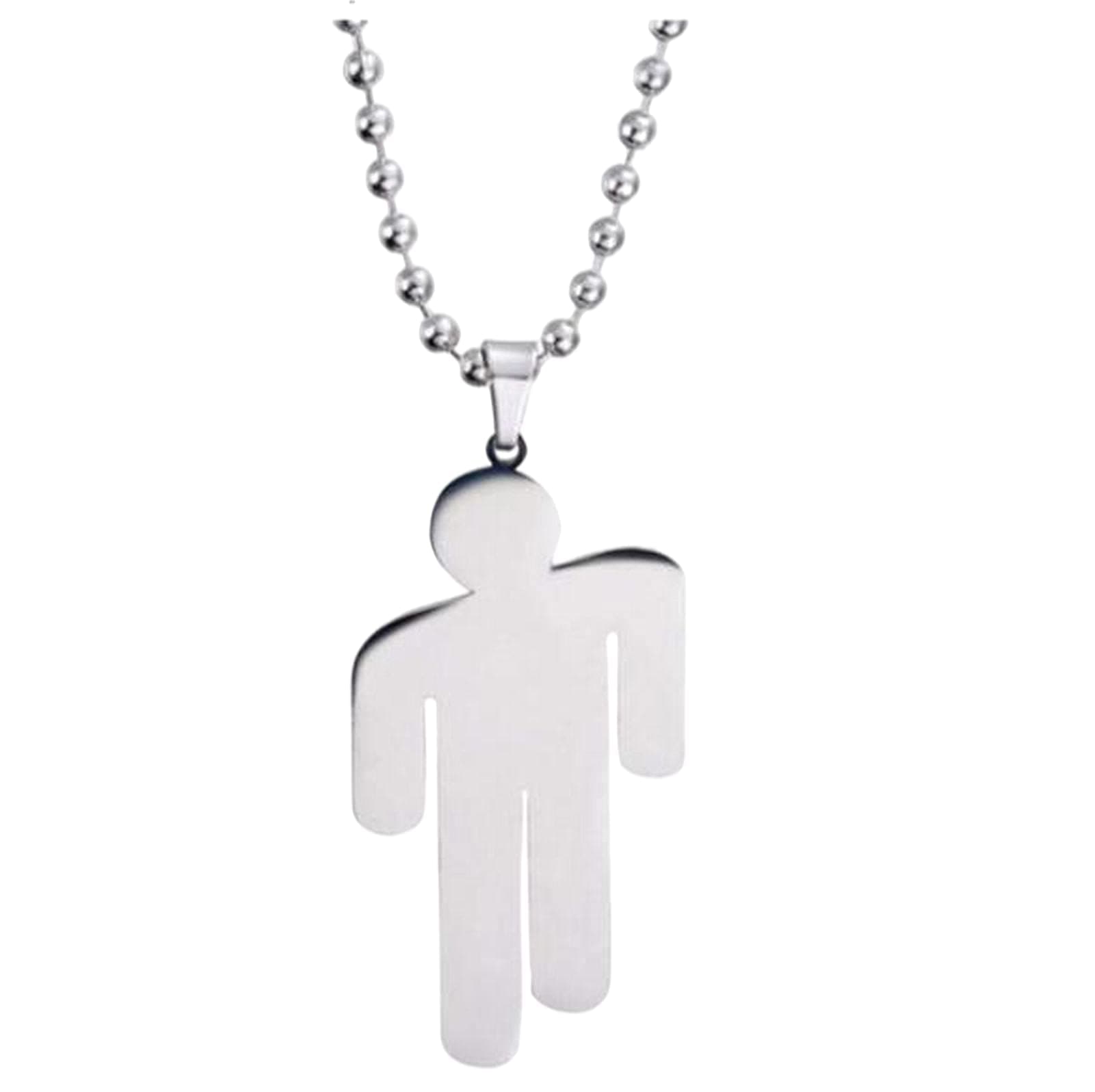 AKAMAS 1PC Stainless Steel Pendant Necklace,Villain Necklace,Necklace,Stainless Steel Couple Pendant Necklace