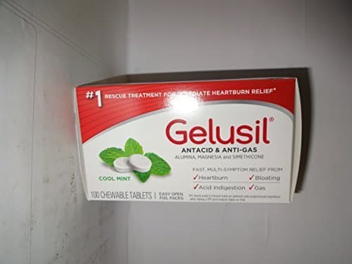 Gelusil Heartburn Tablets Peppermint 100 Tablets by Gelusil