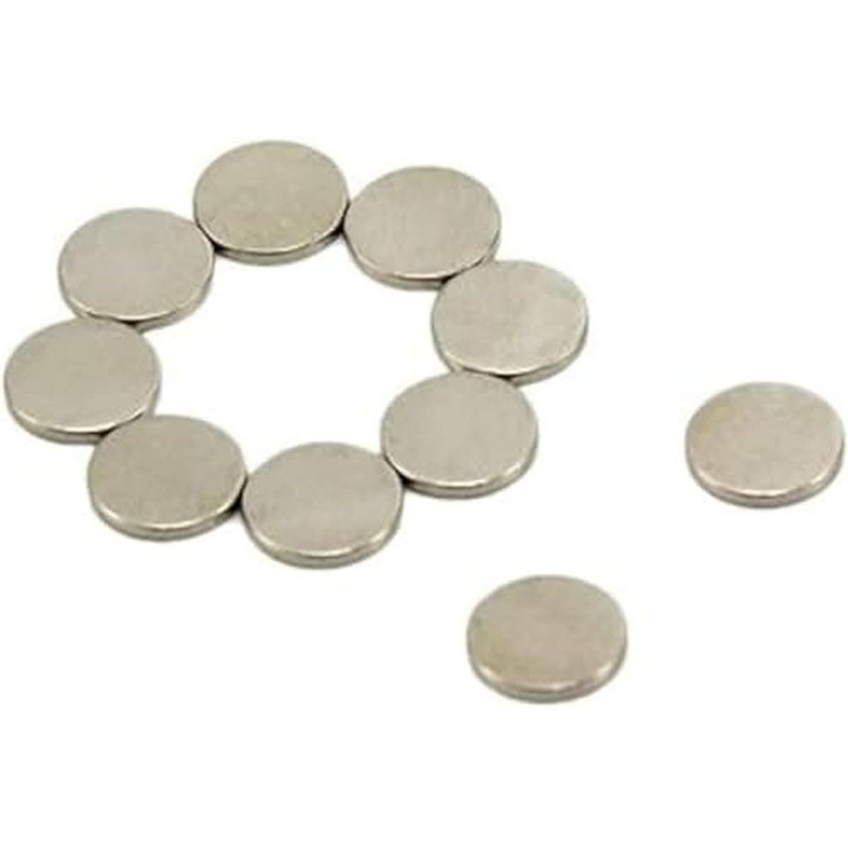 Diametrically Magnetised N42 Neodymium Magnet for Reed Switches, Rack and Pinions, Shafts and to Provide Rotational movement - 8mm dia x 1mm thick - Pack of 10