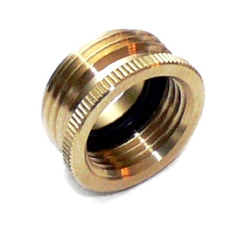 Underhill Garden Hose Adapter, Connector, Heavy-Duty, Solid Brass Fittings, 1-Inch Male Hose Thread x 3/4-Inch Female Hose Thread, A-BA107MF