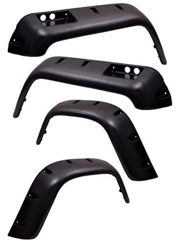 Outland 391163320 6 Piece 4.75" All Terrain Fender Flare Kit for Jeep CJ Models