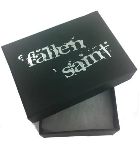 Fallen Saint Purple Butterfly Locket Necklace in Gift Box