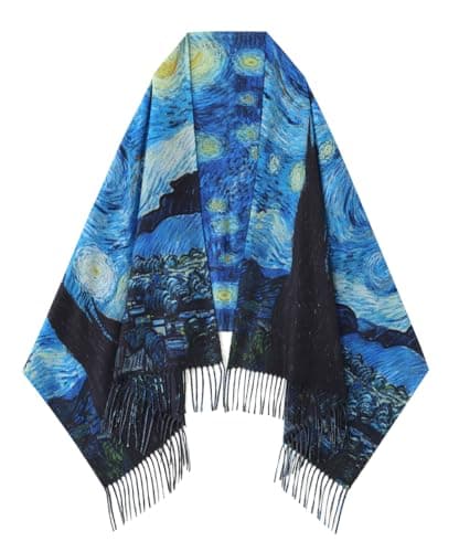 Umjetnost Soft Cashmere Feel Scarf For Women Winter Warm Scarves Large Shawl Wrap Monet Van Gogh Art Print