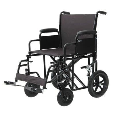 22" Bariatric Transport Wheelchair