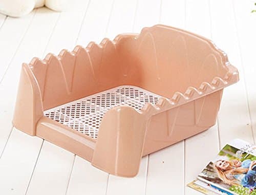 Choler Dog Toilet Pet Supplies Teddy Puppy Dog Wave Potty Urinal Fence Upright Toilet (m, brown)