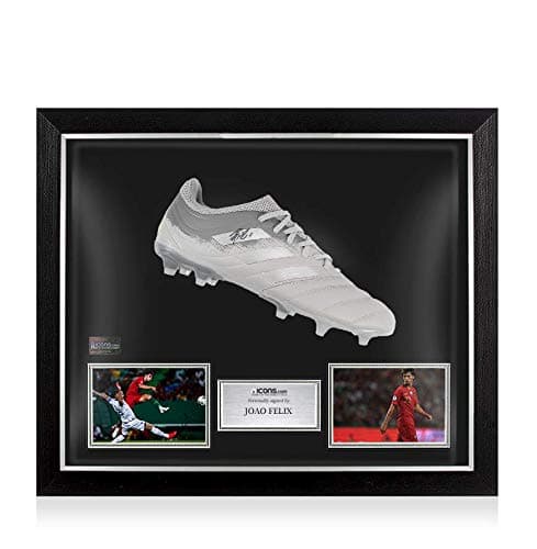 Icons.com Joao Felix Signed Silver Adidas Copa 19 Boot In Bubble Frame: Option 1