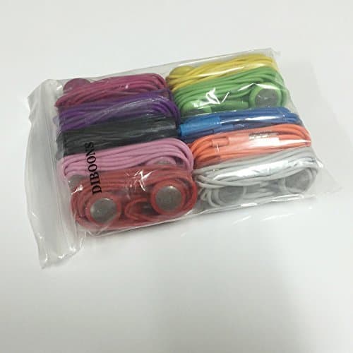 DIBOONS 10 Pack Bundle Wholesale Lots Earphone Headphone with Mic for Iphone 3g 4g 4s 3gs 3g Mp3 (10 Color for 4s)