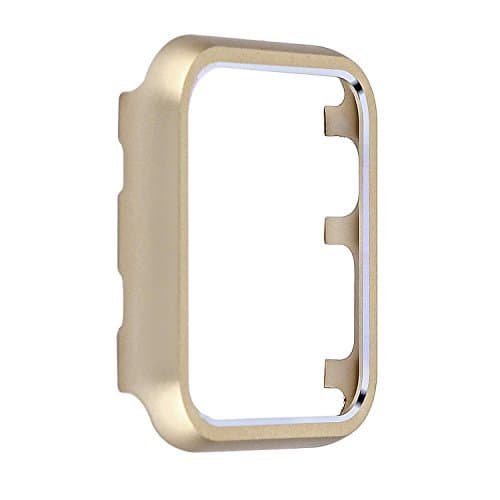 Angeland Metal Protective Smartwatch Bumper 38mm, Matte Finish Aluminum Alloy Frame Cover Case Compatible with Apple Watch 38mm Series 3, Series 2, Series 1 - Champagne Gold