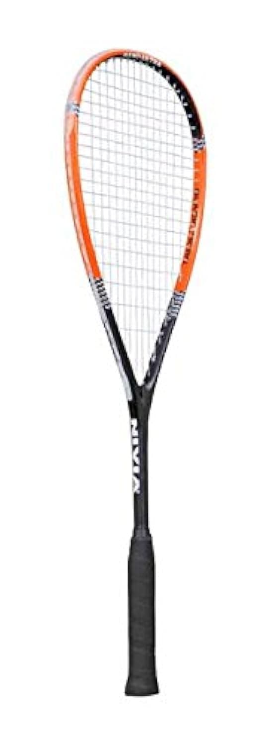NIVIA Black Horn Carbon Squash Racquet (Orange/Black)