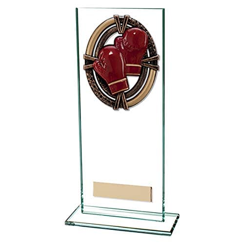 Boxing Maverick Legacy Glass Trophy,Award,200mm,Free Engraving (CR16003D) TRD