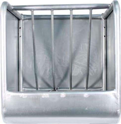 Rugged Ranch 89555 Silver Horse Heavy Duty Hay and Grain Feeder Without Lid