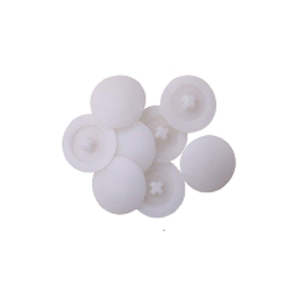 Cabinet Furniture Trim Cover, Screw Plastic Cover Screw Hole Cover Cabinet Furniture Attachment Cam Accessory for Wall Cabinet Tabletop Screw Furniture Repair 400 pcs (White)