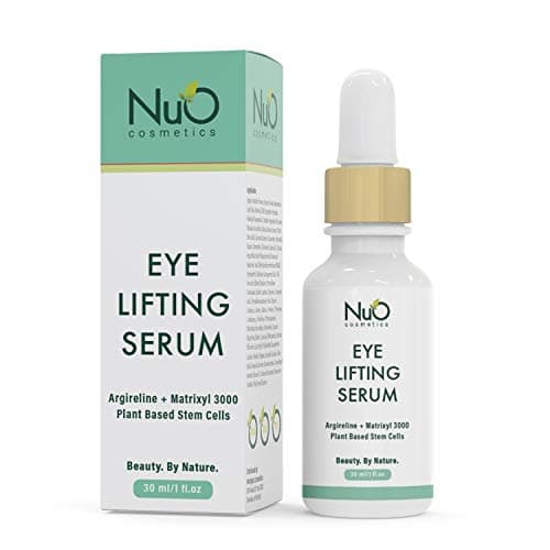 NuOrganic Age Defying Eye Lifting Serum with Hyaluronic Acid | Plant Based Stem Cells | Active Peptides | Protects & Revives Under Eye Area & Gives it a Youthful Look ● 30ML