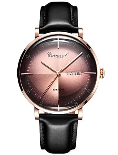 Mens Automatic Watch Waterproof Day Date Luxury Men Watch