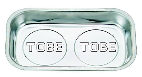 Tobe Magnetic Collector Stainless Steel Tray - Silver, Small