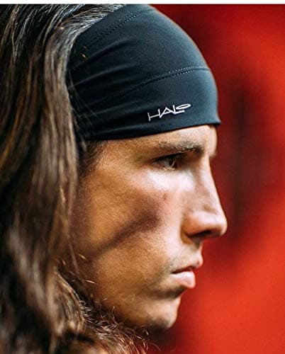 Halo Bandit - pullover - Black Sweatband 4" wide tapered Sports headband