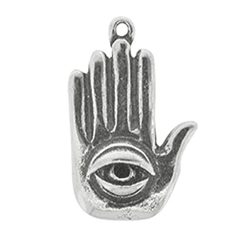 Sterling Moon All Seeing Eye Wicca Practical Magik Charm Pendant Amulet Talisman