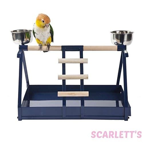 Metal Table Top Parrot Stand- Small medium Bird