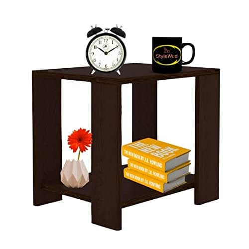 Stylewud Engineered Wood Multipurpose Side Table | End Table Bed Side Table | (Matte Finish, Dark Wenge)