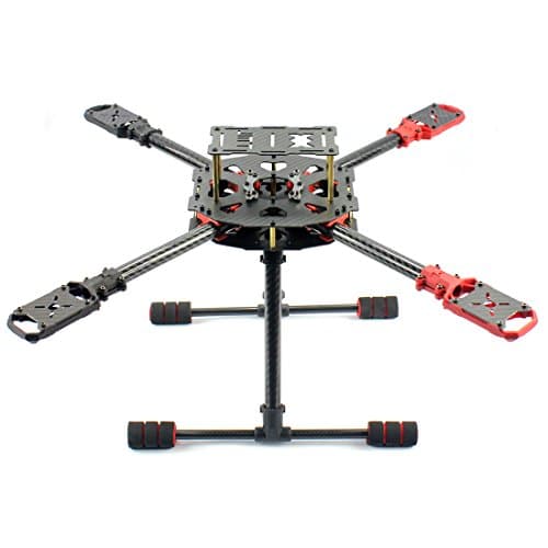 JMT J510 Carbon Fiber Frame Kit 510mm 4-axis Foldable Frame Kit with High Tripod for DIY Helicopter RC Airplane Quadcopter