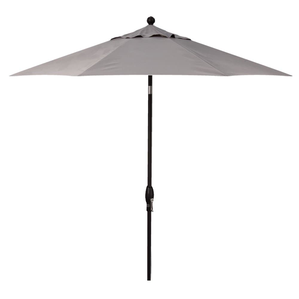 Treasure Garden 11-Foot (Model 812) Deluxe Auto-Tilt Market Umbrella with Black Frame and Obravia2 Fabric: Boulder