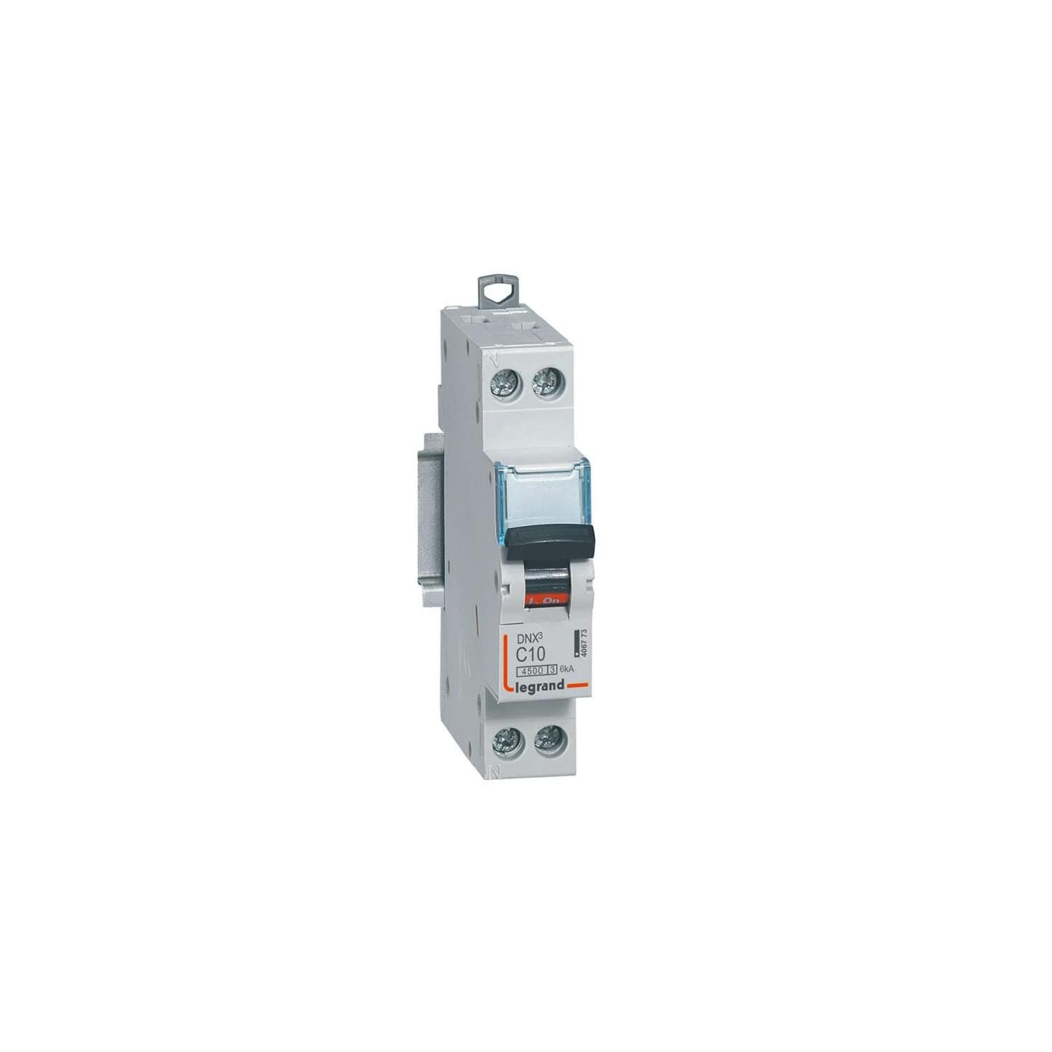 DNX 4500 with Screws U + N 230 V 4.5 kA Circuit Breaker C Curve 1 m, Grey, LEG406773