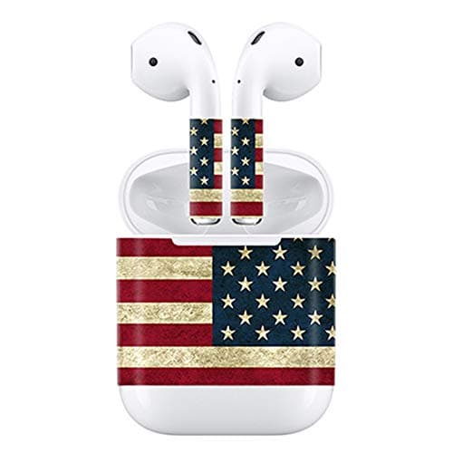 Protective Vinyl Skin Decal for Apple AirPods Charging Case and Wireless Bluetooth Wrap Cover Sticker Skins (National Flag)
