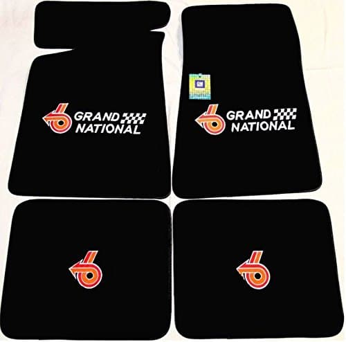 GbodyParts 1985-1987 Buick Grand National 4 Logo Grand National Power 6 Floor Mats