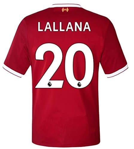 Lallana #20 Liverpool 17/18 Home Soccer Jersey Men's Color Red Size M
