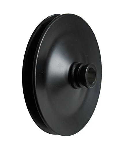 Borgeson801105 Power Steering Pump Pulley, 5-1/2" Diameter, Painted Black