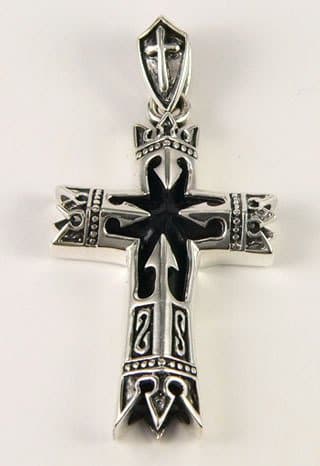 Celtic Cross Solid .925 Sterling Silver Pendant Handcraft For Harley Biker Rock